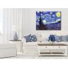 imageWieco Art Framed Art Giclee Canvas Prints of Starry Night by Vincent Van Gogh Paintings Reproduction PostImpressionism Artwork Framed Wall Art for Living Room Home DecorationsGallery Wrapped
