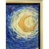 imageWieco Art Framed Art Giclee Canvas Prints of Starry Night by Vincent Van Gogh Paintings Reproduction PostImpressionism Artwork Framed Wall Art for Living Room Home DecorationsGold Frame