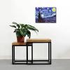 imageWieco Art Framed Art Giclee Canvas Prints of Starry Night by Vincent Van Gogh Paintings Reproduction PostImpressionism Artwork Framed Wall Art for Living Room Home DecorationsGallery Wrapped