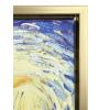 imageWieco Art Framed Art Giclee Canvas Prints of Starry Night by Vincent Van Gogh Paintings Reproduction PostImpressionism Artwork Framed Wall Art for Living Room Home DecorationsGold Frame