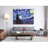 imageWieco Art Framed Art Giclee Canvas Prints of Starry Night by Vincent Van Gogh Paintings Reproduction PostImpressionism Artwork Framed Wall Art for Living Room Home DecorationsGallery Wrapped