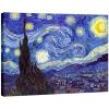 imageWieco Art Framed Art Giclee Canvas Prints of Starry Night by Vincent Van Gogh Paintings Reproduction PostImpressionism Artwork Framed Wall Art for Living Room Home DecorationsGallery Wrapped