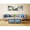 imageWieco Art Framed Art Magnolia Flower Modern Canvas Prints Floral Prints Reproduction Pictures Artwork on Stretched and Framed Canvas Wall Art for Home Decoration Wall Decor Black20x20inchx3pcs 50x50cmx3pcs