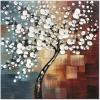 imageWieco Art Framed Art Morning Glory Modern Abstract White Flowers Oil Paintings on Canvas Wall Art Floral Artwork for Living Room Bedroom Home Office Decorations Wall Decor24L x 24W