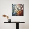 imageWieco Art Framed Art Morning Glory Modern Abstract White Flowers Oil Paintings on Canvas Wall Art Floral Artwork for Living Room Bedroom Home Office Decorations Wall Decor24L x 24W