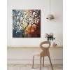 imageWieco Art Framed Art Morning Glory Modern Abstract White Flowers Oil Paintings on Canvas Wall Art Floral Artwork for Living Room Bedroom Home Office Decorations Wall Decor32L x 32W