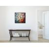 imageWieco Art Framed Art Morning Glory Modern Abstract White Flowers Oil Paintings on Canvas Wall Art Floral Artwork for Living Room Bedroom Home Office Decorations Wall Decor25L x 25W