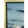 imageWieco Art Framed Art Sea Waves Canvas Prints Wall Art Abstract Seascape Paintings for Living Room Home Decorations Large Framed Canvas Art Sea Artwork Golden Frame