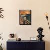 imageWieco Art Framed Art The Scream by Edward Munch Famous Paintings Reproduction Abstract Canvas Prints Artwork for Wall Decor Modern Canvas Wall Art for Home ampamp office Decoration17L x 13W