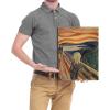 imageWieco Art Framed Art The Scream by Edward Munch Famous Paintings Reproduction Abstract Canvas Prints Artwork for Wall Decor Modern Canvas Wall Art for Home ampamp office Decoration16L x 12W