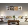 imageWieco Art Framed Canvas Art Romantic Beach Theme 4 Panels Modern Artwork Sea Ocean Canvas Prints Contemporary Abstract Pictures on Canvas Wall Art for Living Room Decorations20x20inchx4pcs 50x50cmx4pcs