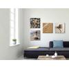 imageWieco Art Framed Canvas Art Romantic Beach Theme 4 Panels Modern Artwork Sea Ocean Canvas Prints Contemporary Abstract Pictures on Canvas Wall Art for Living Room Decorations12x12inchx4pcs 30x30cmx4pcs
