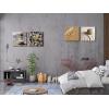 imageWieco Art Framed Canvas Art Romantic Beach Theme 4 Panels Modern Artwork Sea Ocean Canvas Prints Contemporary Abstract Pictures on Canvas Wall Art for Living Room Decorations20x20inchx4pcs 50x50cmx4pcs