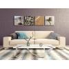 imageWieco Art Framed Canvas Art Romantic Beach Theme 4 Panels Modern Artwork Sea Ocean Canvas Prints Contemporary Abstract Pictures on Canvas Wall Art for Living Room Decorations12x12inchx4pcs 30x30cmx4pcs