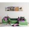 imageWieco Art Framed Canvas Art Romantic Beach Theme 4 Panels Modern Artwork Sea Ocean Canvas Prints Contemporary Abstract Pictures on Canvas Wall Art for Living Room Decorations20x20inchx4pcs 50x50cmx4pcs