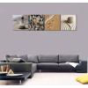 imageWieco Art Framed Canvas Art Romantic Beach Theme 4 Panels Modern Artwork Sea Ocean Canvas Prints Contemporary Abstract Pictures on Canvas Wall Art for Living Room Decorations20x20inchx4pcs 50x50cmx4pcs