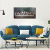 imageWieco Art Framed Canvas Prints Wall Art the Last Supper by Leonardo Da Vinci Classic Art Reproductions Jesus Canvas Wall Art for Home Decoration32x16inchx1pc80x40cmx1pc