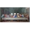 imageWieco Art Framed Canvas Prints the Last Supper by Leonardo Da Vinci Classic Art Reproductions Jesus Canvas Wall Art for Home Decoration Bronze Gold Frame40L x 20W