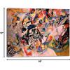 imageWieco Art Framed Canvas Wall Art Gewebe 1923 by Wassily Kandinsky Classic Famous Abstract Paintings Reproductions Canvas Wall Art for Home DecorationArtwork8