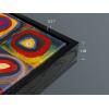 imageWieco Art Framed Canvas Wall Art Gewebe 1923 by Wassily Kandinsky Classic Famous Abstract Paintings Reproductions Canvas Wall Art for Home DecorationArtwork2