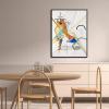 imageWieco Art Framed Canvas Wall Art Gewebe 1923 by Wassily Kandinsky Classic Famous Abstract Paintings Reproductions Canvas Wall Art for Home DecorationArtwork7