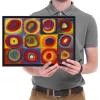imageWieco Art Framed Canvas Wall Art Gewebe 1923 by Wassily Kandinsky Classic Famous Abstract Paintings Reproductions Canvas Wall Art for Home DecorationArtwork2