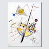 imageWieco Art Framed Canvas Wall Art Gewebe 1923 by Wassily Kandinsky Classic Famous Abstract Paintings Reproductions Canvas Wall Art for Home DecorationArtwork5