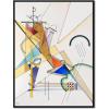 imageWieco Art Framed Canvas Wall Art Gewebe 1923 by Wassily Kandinsky Classic Famous Abstract Paintings Reproductions Canvas Wall Art for Home DecorationArtwork7