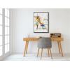 imageWieco Art Framed Canvas Wall Art Gewebe 1923 by Wassily Kandinsky Classic Famous Abstract Paintings Reproductions Canvas Wall Art for Home DecorationArtwork7