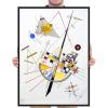 imageWieco Art Framed Canvas Wall Art Gewebe 1923 by Wassily Kandinsky Classic Famous Abstract Paintings Reproductions Canvas Wall Art for Home DecorationArtwork5
