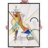 imageWieco Art Framed Canvas Wall Art Gewebe 1923 by Wassily Kandinsky Classic Famous Abstract Paintings Reproductions Canvas Wall Art for Home DecorationArtwork7