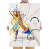 imageWieco Art Framed Canvas Wall Art Gewebe 1923 by Wassily Kandinsky Classic Famous Abstract Paintings Reproductions Canvas Wall Art for Home DecorationArtwork7