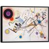 imageWieco Art Framed Canvas Wall Art Gewebe 1923 by Wassily Kandinsky Classic Famous Abstract Paintings Reproductions Canvas Wall Art for Home DecorationArtwork1