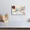 imageWieco Art Framed Canvas Wall Art Gewebe 1923 by Wassily Kandinsky Classic Famous Abstract Paintings Reproductions Canvas Wall Art for Home DecorationArtwork1
