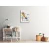 imageWieco Art Framed Canvas Wall Art Gewebe 1923 by Wassily Kandinsky Classic Famous Abstract Paintings Reproductions Canvas Wall Art for Home DecorationArtwork7