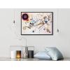 imageWieco Art Framed Canvas Wall Art Gewebe 1923 by Wassily Kandinsky Classic Famous Abstract Paintings Reproductions Canvas Wall Art for Home DecorationArtwork1