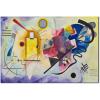 imageWieco Art Framed Canvas Wall Art Gewebe 1923 by Wassily Kandinsky Classic Famous Abstract Paintings Reproductions Canvas Wall Art for Home DecorationArtwork6