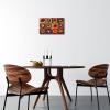 imageWieco Art Framed Canvas Wall Art Gewebe 1923 by Wassily Kandinsky Classic Famous Abstract Paintings Reproductions Canvas Wall Art for Home DecorationArtwork2