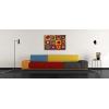 imageWieco Art Framed Canvas Wall Art Gewebe 1923 by Wassily Kandinsky Classic Famous Abstract Paintings Reproductions Canvas Wall Art for Home DecorationArtwork2