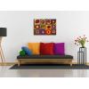 imageWieco Art Framed Canvas Wall Art Gewebe 1923 by Wassily Kandinsky Classic Famous Abstract Paintings Reproductions Canvas Wall Art for Home DecorationArtwork2