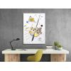 imageWieco Art Framed Canvas Wall Art Gewebe 1923 by Wassily Kandinsky Classic Famous Abstract Paintings Reproductions Canvas Wall Art for Home DecorationArtwork5