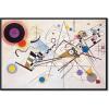 imageWieco Art Framed Canvas Wall Art Gewebe 1923 by Wassily Kandinsky Classic Famous Abstract Paintings Reproductions Canvas Wall Art for Home DecorationArtwork1