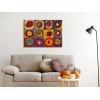 imageWieco Art Framed Canvas Wall Art Gewebe 1923 by Wassily Kandinsky Classic Famous Abstract Paintings Reproductions Canvas Wall Art for Home DecorationArtwork2