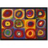 imageWieco Art Framed Canvas Wall Art Gewebe 1923 by Wassily Kandinsky Classic Famous Abstract Paintings Reproductions Canvas Wall Art for Home DecorationArtwork2