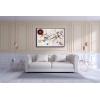 imageWieco Art Framed Canvas Wall Art Gewebe 1923 by Wassily Kandinsky Classic Famous Abstract Paintings Reproductions Canvas Wall Art for Home DecorationArtwork1