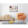 imageWieco Art Framed Canvas Wall Art Gewebe 1923 by Wassily Kandinsky Classic Famous Abstract Paintings Reproductions Canvas Wall Art for Home DecorationArtwork1