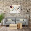 imageWieco Art Framed Canvas Wall Art Gewebe 1923 by Wassily Kandinsky Classic Famous Abstract Paintings Reproductions Canvas Wall Art for Home DecorationArtwork1