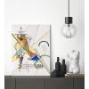 imageWieco Art Framed Canvas Wall Art Gewebe 1923 by Wassily Kandinsky Classic Famous Abstract Paintings Reproductions Canvas Wall Art for Home DecorationArtwork7