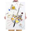 imageWieco Art Framed Canvas Wall Art Gewebe 1923 by Wassily Kandinsky Classic Famous Abstract Paintings Reproductions Canvas Wall Art for Home DecorationArtwork5
