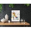 imageWieco Art Framed Canvas Wall Art Gewebe 1923 by Wassily Kandinsky Classic Famous Abstract Paintings Reproductions Canvas Wall Art for Home DecorationArtwork7